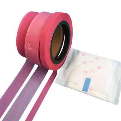 Lady sanitary pads reseal tape product raw material